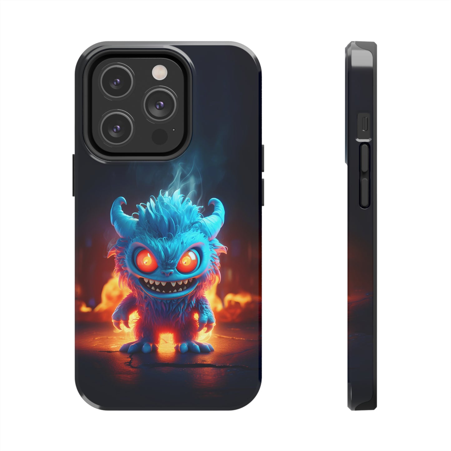 Fiery Monster (iPhone Case 11-15)Protect and personalize your iPhone 11, 12, 13, 14, &amp; 15 with RIMA's Tough Phone Case. Featuring robust materials, sleek design, and compatibility with wireless RimaGallery