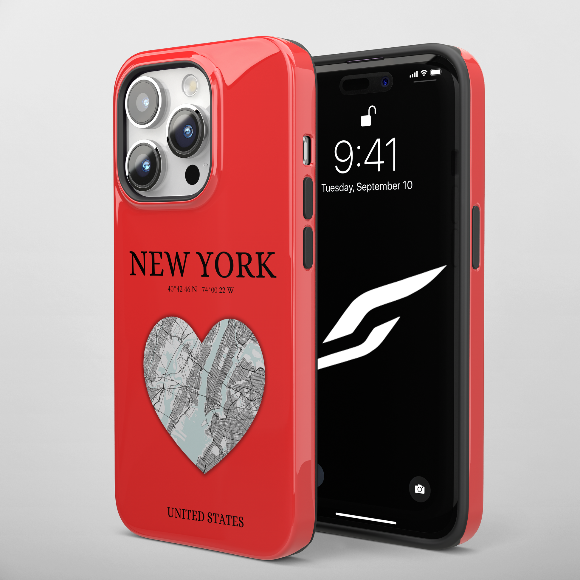 Add a touch of New York to your iPhone with the Red Heartbeat MagSafe Case, offering durable protection, seamless MagSafe compatibility, and a choice between matte o-York Heartbeat - Red (iPhone MagSafe Case)