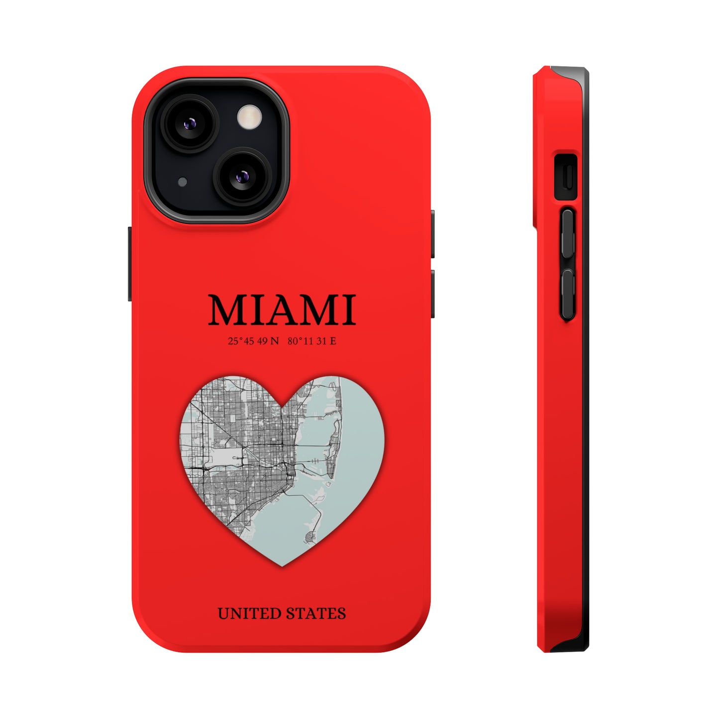 Miami Heartbeat - Red (iPhone MagSafe Case)Elevate your iPhone's style with the Miami Heartbeat Red MagSafe Case, offering robust protection, MagSafe compatibility, and a choice of matte or glossy finish. PerRimaGallery