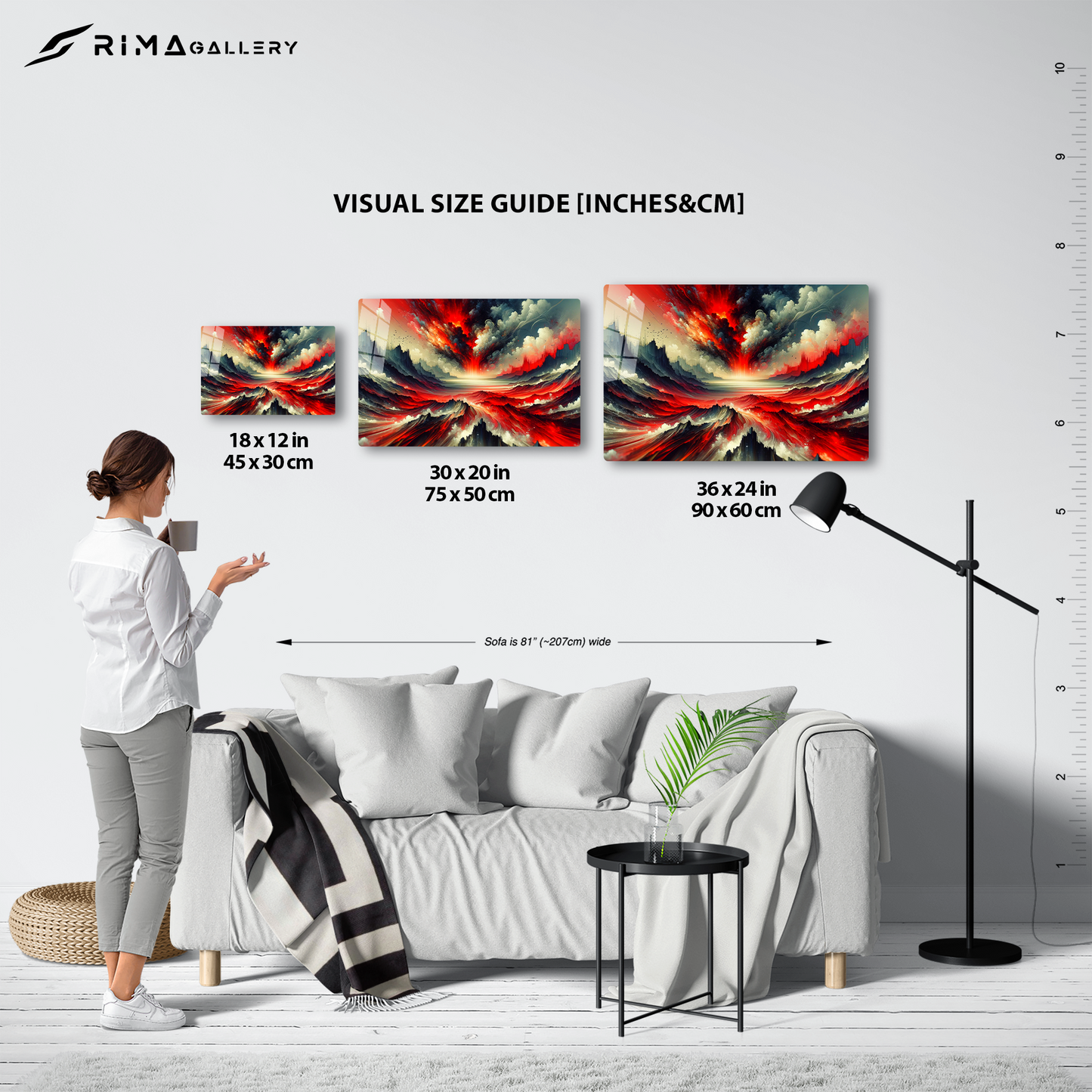 Crimson Eruption Mystique (Acrylic)Make a statement with Crimson Eruption Mystique acrylic prints. The 1⁄4" acrylic panel exudes the illusion of a smooth glass surface for vibrant artwork. Pre-installRimaGallery