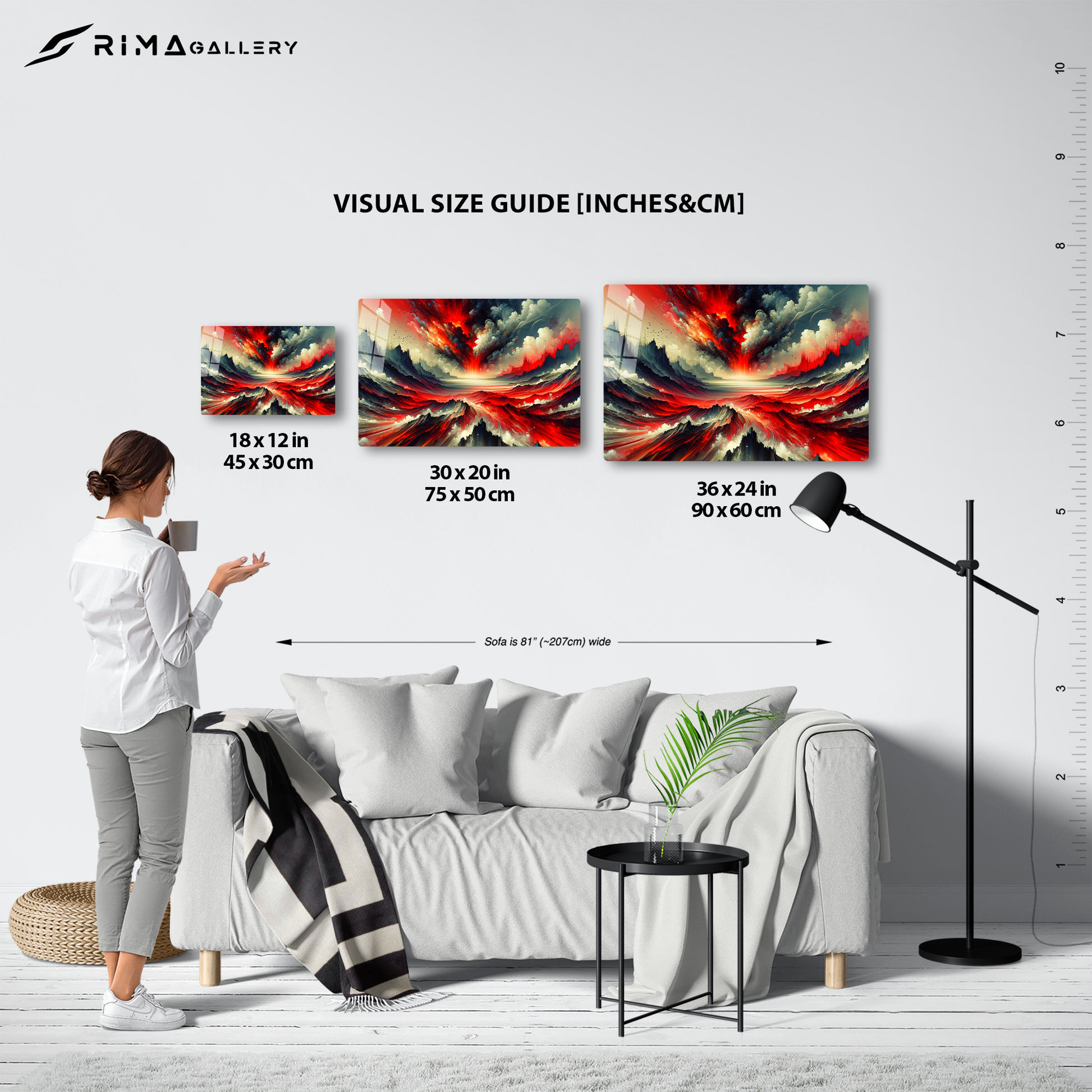 Crimson Eruption Mystique (Acrylic)Make a statement with Crimson Eruption Mystique acrylic prints. The 1⁄4" acrylic panel exudes the illusion of a smooth glass surface for vibrant artwork. Pre-installRimaGallery