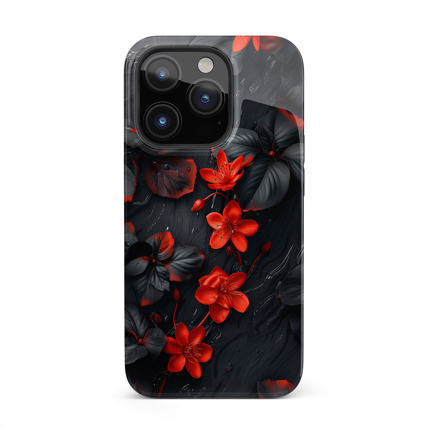 Midnight Bloom (iPhone Case 11-15)Elevate your iPhone experience with RIMA's Tough Phone Case, designed for iPhone 11 to 15 include modles pro and max. Double-layer defense and premium materials provRimaGallery