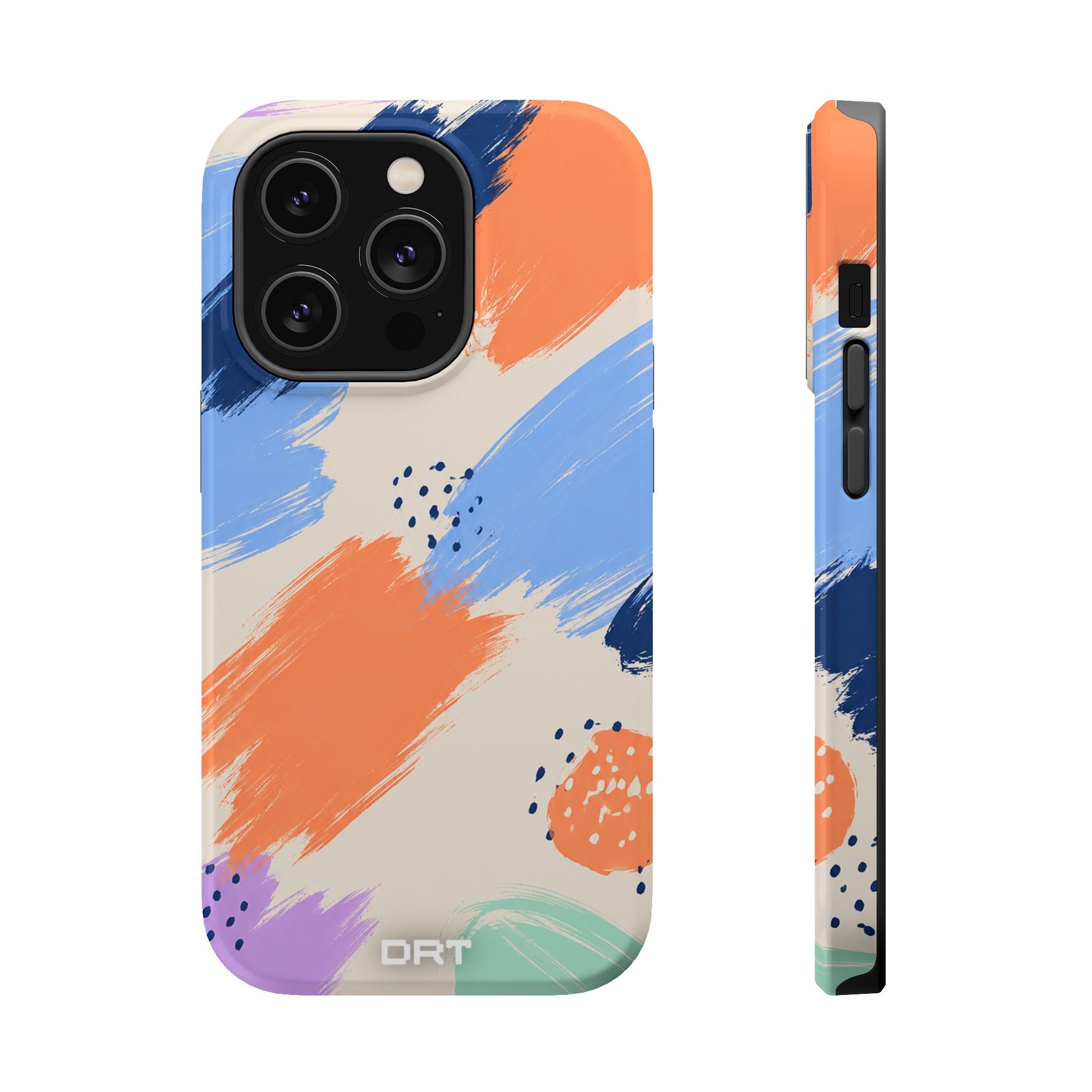 Abstract Brushstroke Magnetic Impact-Resistant Phone Case