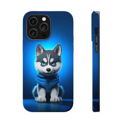 Blue Husky Charm (iPhone MagSafe Case)Blue Husky Charm MagSafe Durable Case: Style Meets Protection 📱✨
Upgrade your device with Rima Gallery's Blue Husky Charm MagSafe Durable Case. This case isn’t justRimaGallery
