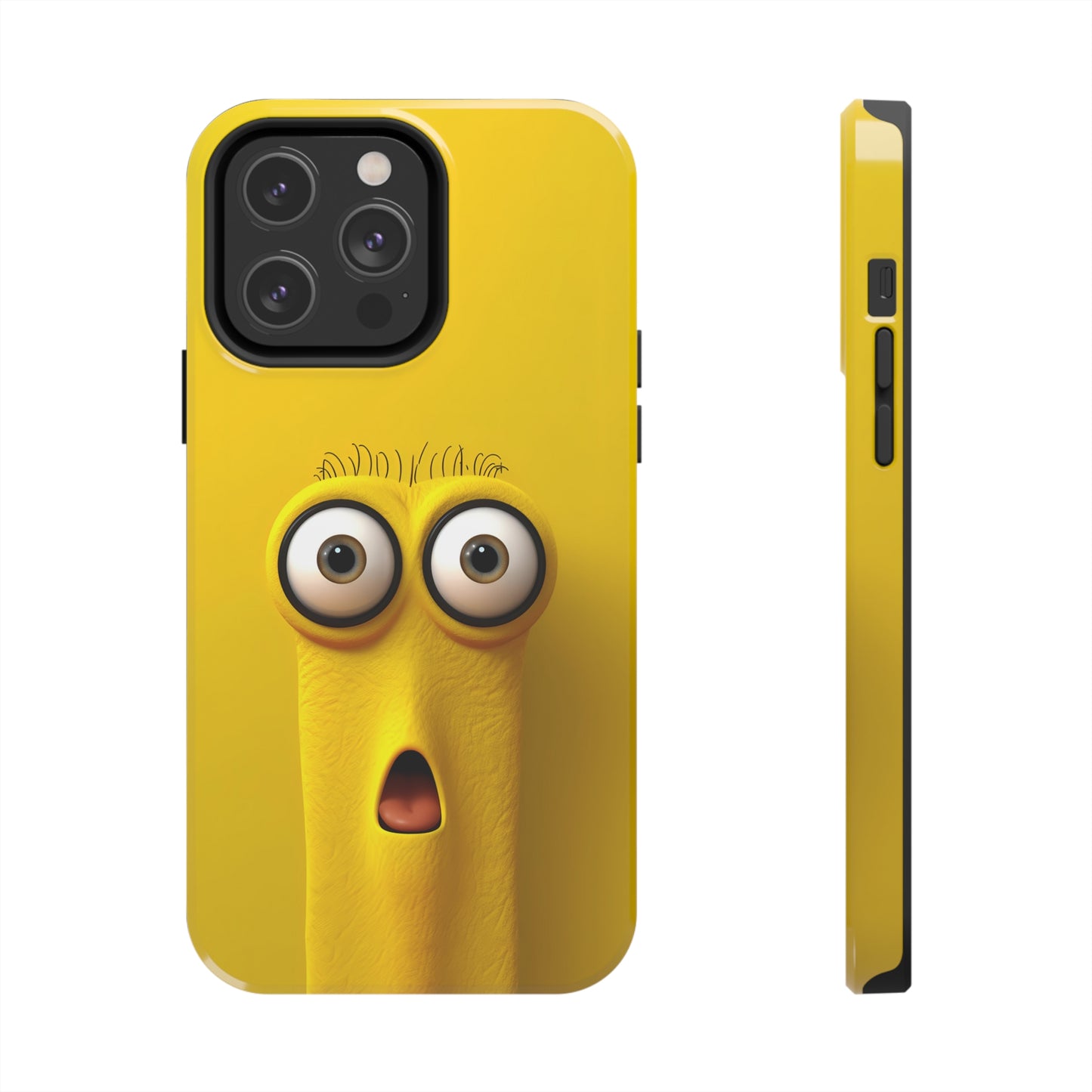 Sunny Daze Yellow Face (iPhone Case 11-15)Splash of Sunshine ☀️📱: Elevate the aesthetics of your device with our "Sunny Daze" phone case! Featuring an irresistibly cute yellow face with magnified eyes, set RimaGallery