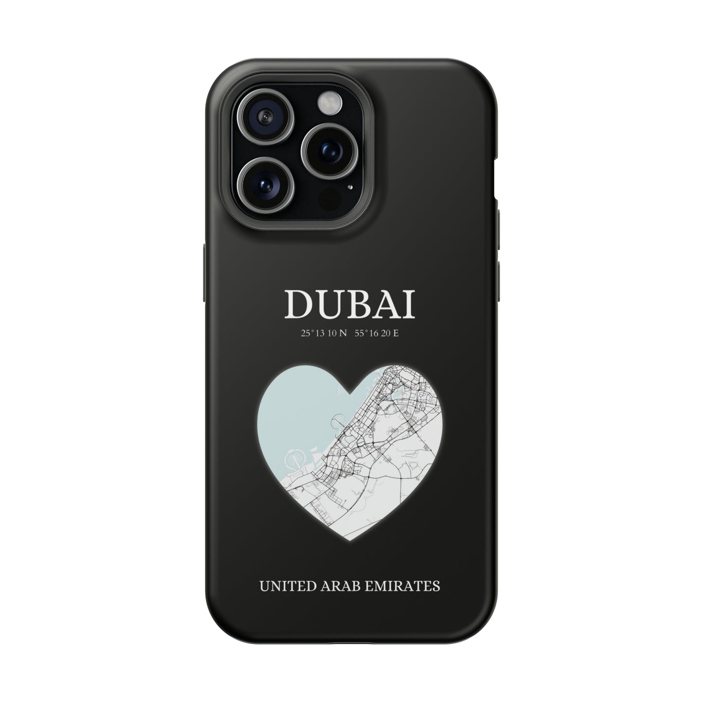 Dubai Heartbeat - Black (iPhone MagSafe Case)Elevate your iPhone's style with the Dubai Heartbeat Black MagSafe Case, offering robust protection, MagSafe compatibility, and a choice of matte or glossy finish. PRimaGallery