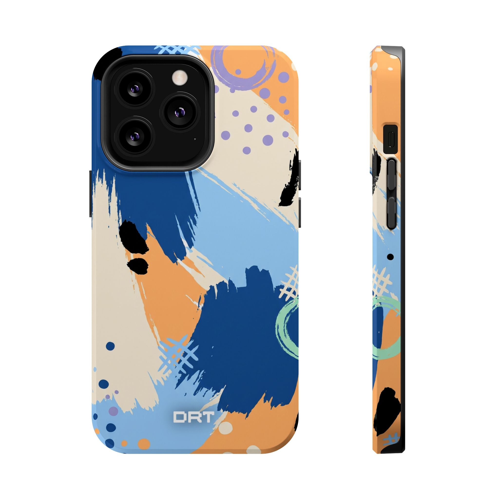 Abstract Brushstroke Magnetic Impact-Resistant Phone Case