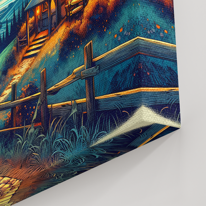 Moonlit Knight's Return (Canvas)Moonlit Knight's Return (Canvas  Matte finish, stretched, with a depth of 1.25 inches)
Struggling with low-quality canvases? Switch to RimaGallery! Our canvases are RimaGallery