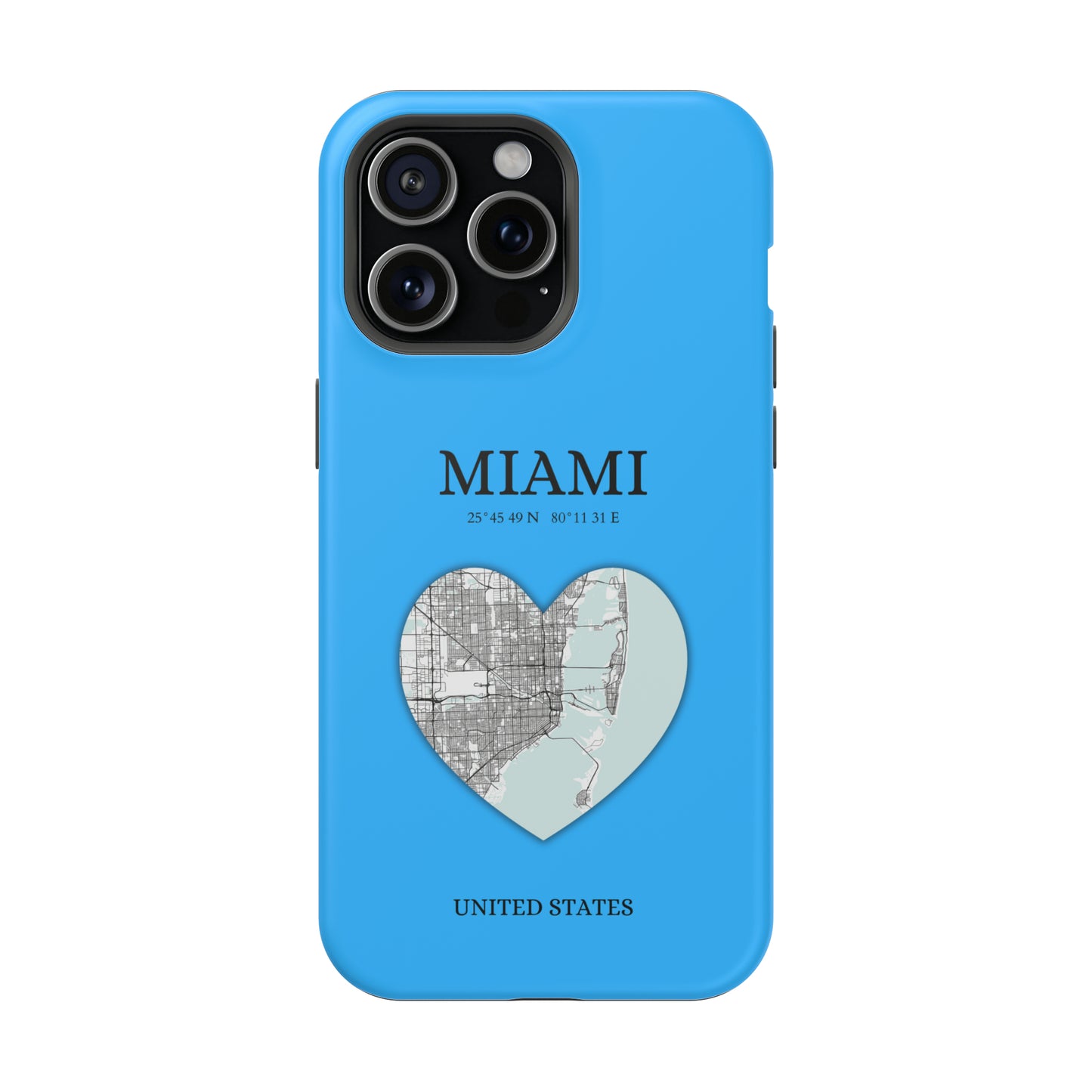 Miami Heartbeat - Sky Blue (iPhone MagSafe Case)Elevate your iPhone's style with the Miami Heartbeat Sky Blue MagSafe Case, offering robust protection, MagSafe compatibility, and a choice of matte or glossy finishRimaGallery