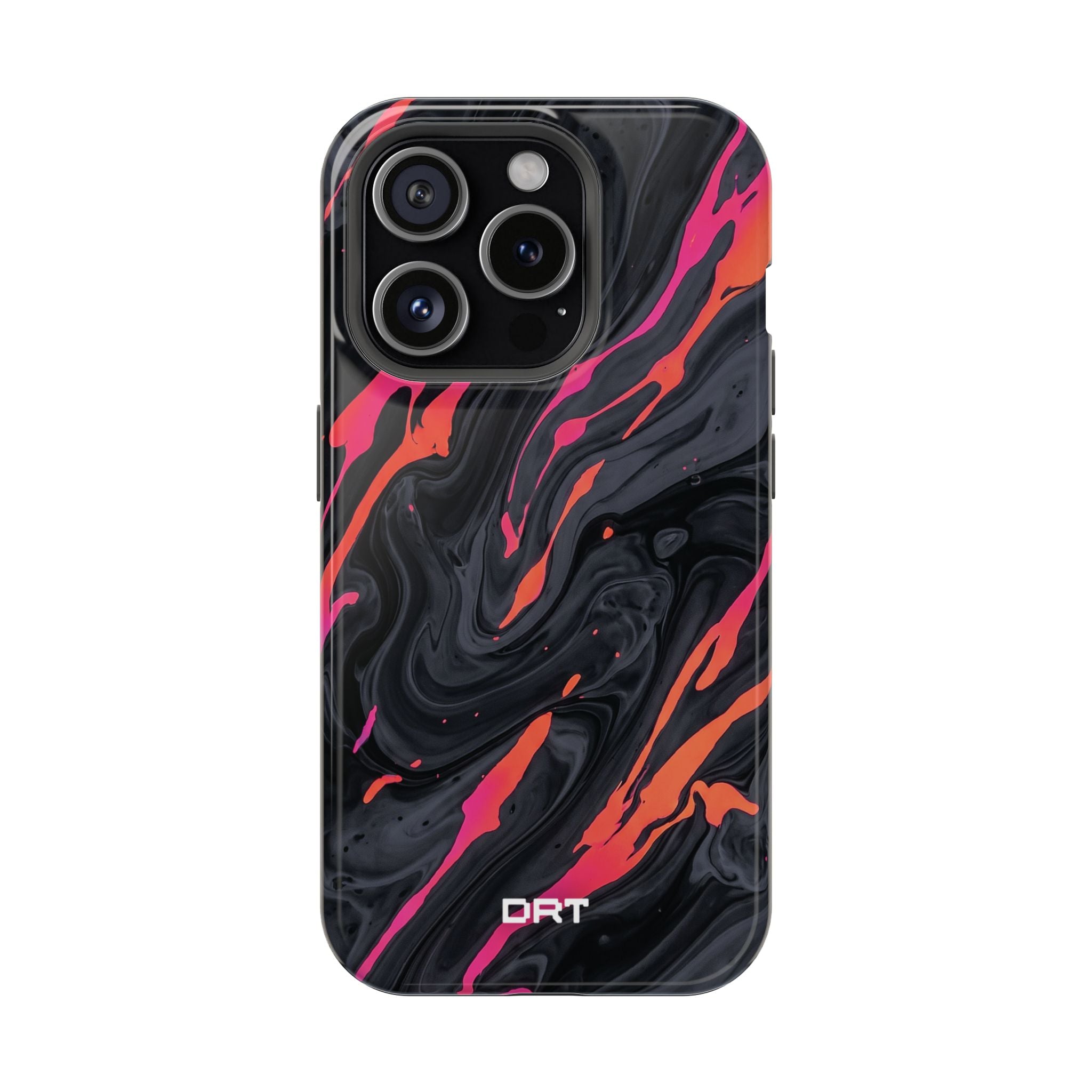 Marbled Neon Swirl Magnetic Impact Phone Case
