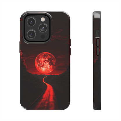 Crimson Pathway (iPhone Case 11-15)Stand out with RIMA Tough Phone Case for iPhone 11-15. A perfect blend of style &amp; resilience, featuring a sleek design and robust protection. Made from eco-frienRimaGallery