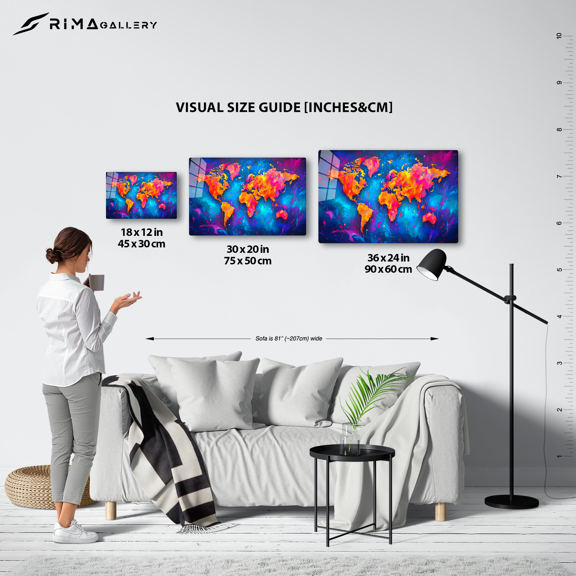 Vivid Colors World Map (Acrylic)Make Every Journey Remarkable
 
Illuminate your space with the magic of global exploration with our "Vivid Expeditions: A World Map on Premium Acrylic Print". Every RimaGallery