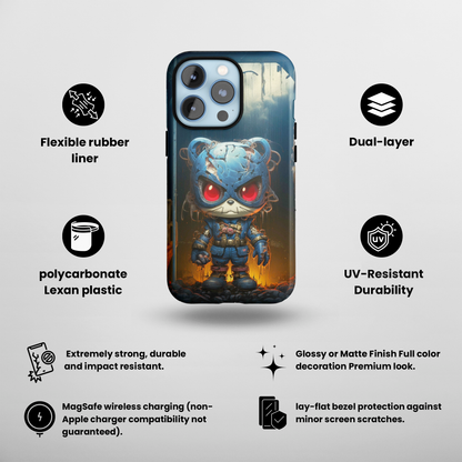 Mechanical Menace (iPhone MagSafe Case)Mechanical Menace MagSafe Durable Case: Style Meets Protection 📱✨
Upgrade your device with Rima Gallery's Mechanical Menace MagSafe Durable Case. This case isn’t juRimaGallery