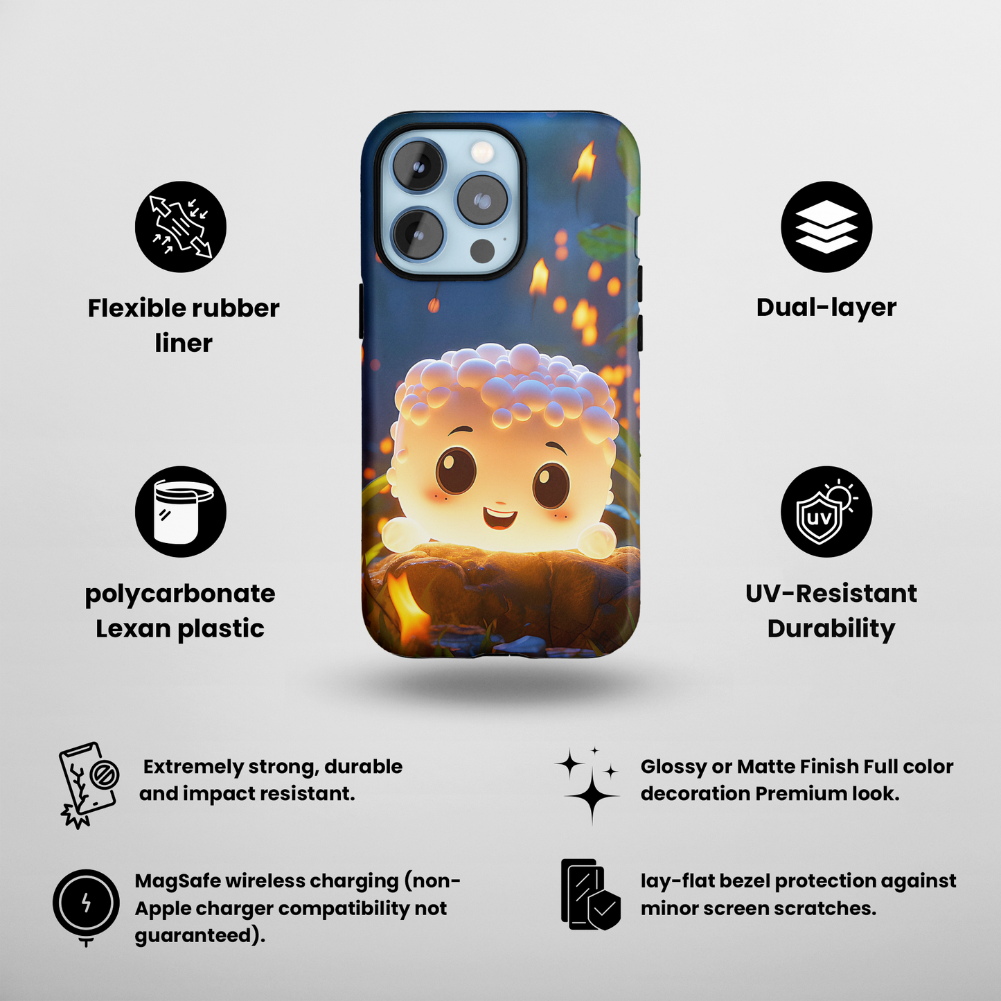 Gleeful Mallow (iPhone MagSafe Case)Upgrade your phone's safety and style with Rima Gallery's Gleeful Mallow MagSafe Case. Dual-layer protection meets stunning design. Shop now for seamless MagSafe comRimaGallery