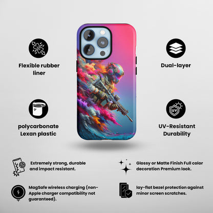 Spectral Sentinel (iPhone MagSafe Case)Spectral Sentinel MagSafe Durable Case: Style Meets Protection 📱✨
Upgrade your device with Rima Gallery's Spectral Sentinel MagSafe Durable Case. This case isn’t juRimaGallery