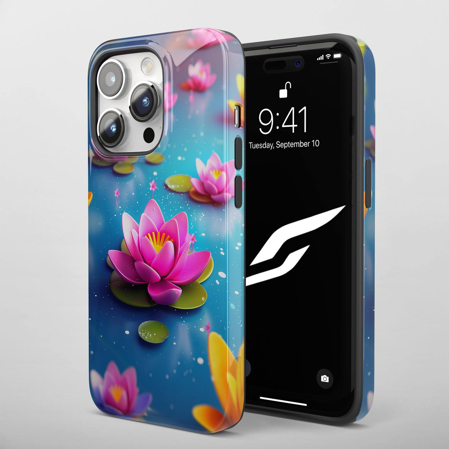 Lotus Lagoon (iPhone Case 11-15)Enhance your iPhone 11-15 with RIMA's Tough Case: Sleek design, double-layer protection, and wireless charging friendly. Perfect for the urban lifestyle.RimaGallery