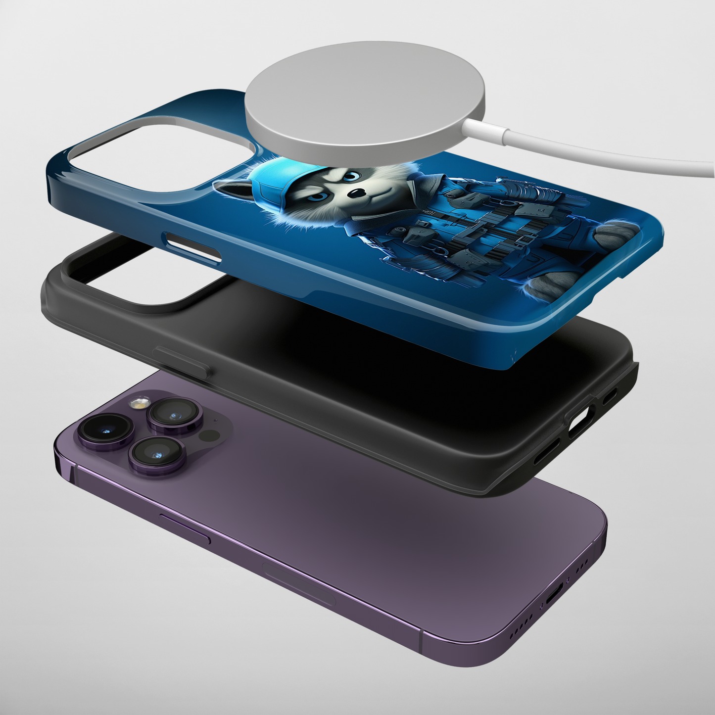 Covert Critter (iPhone MagSafe Case)Marshmallow in Blue Sky MagSafe Durable Case: Style Meets Protection 📱✨
Upgrade your device with Rima Gallery's Covert Critter MagSafe Durable Case. This case isn’tRimaGallery