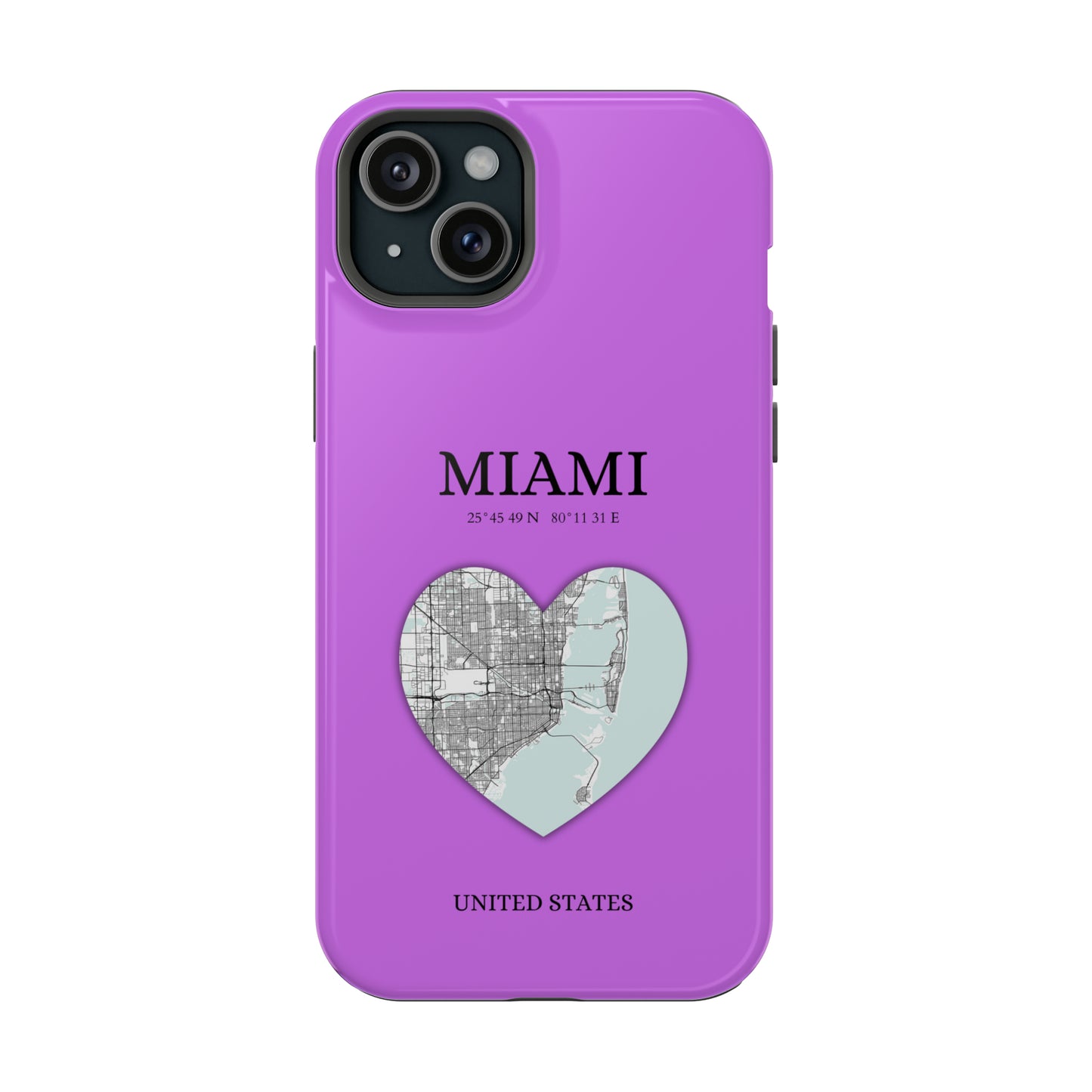 Miami Heartbeat - Purple (iPhone MagSafe Case)Elevate your iPhone's style with the Miami Heartbeat Purple MagSafe Case, offering robust protection, MagSafe compatibility, and a choice of matte or glossy finish. RimaGallery