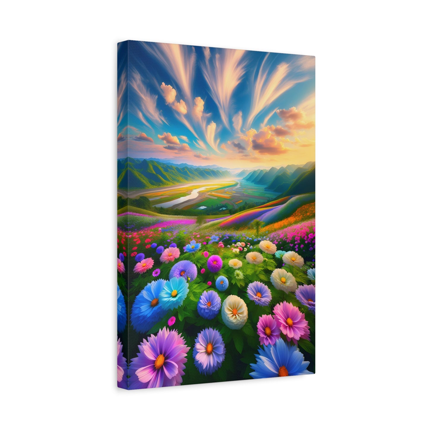 Blossom Valley Vista (Canvas)Blossom Valley Vista (Canvas  Matte finish, stretched, with a depth of 1.25 inches)
Elevate your space with RimaGallery's responsibly crafted canvases. Cotton/polyesRimaGallery