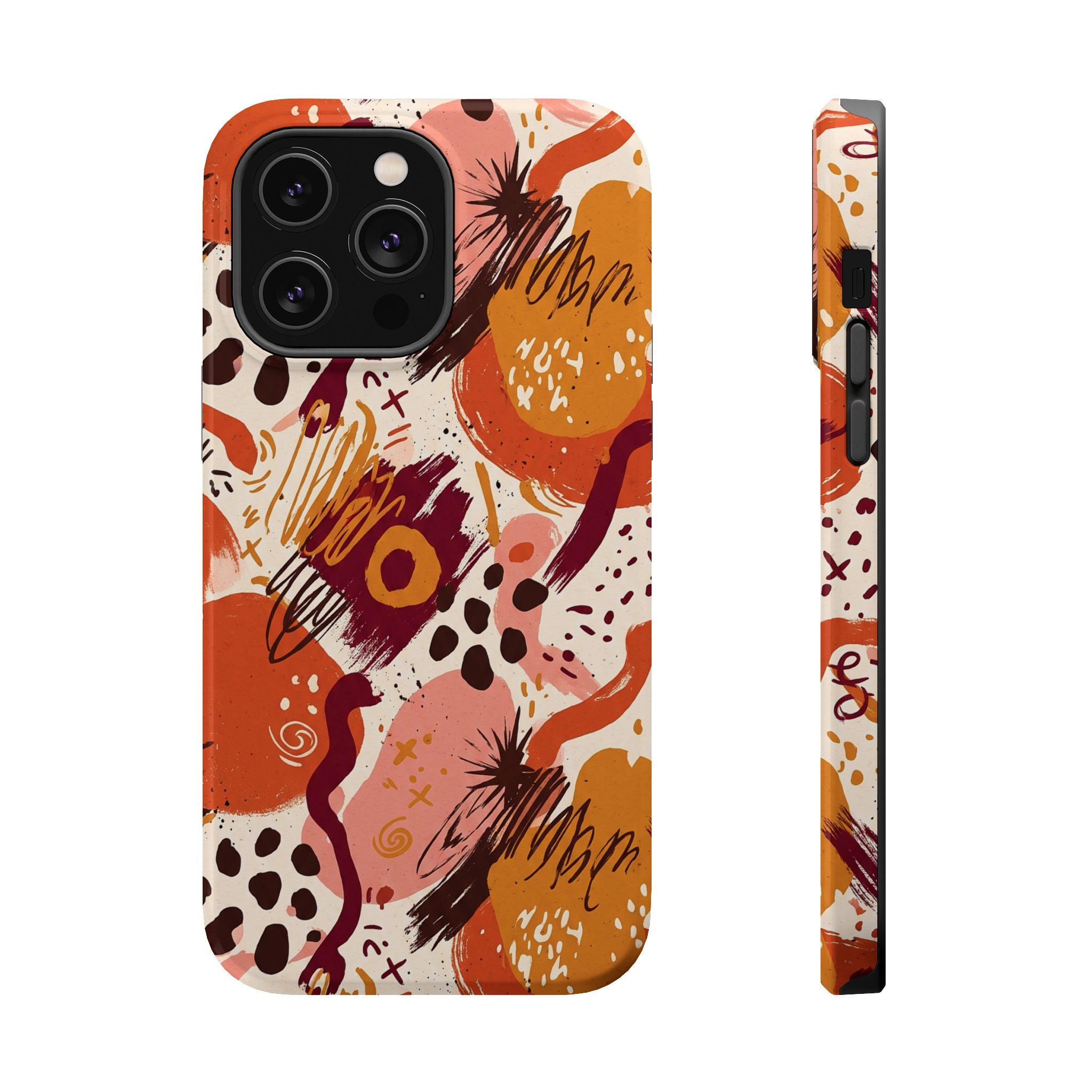 Abstract Autumn Doodle Magnetic Impact-Resistant Phone Case