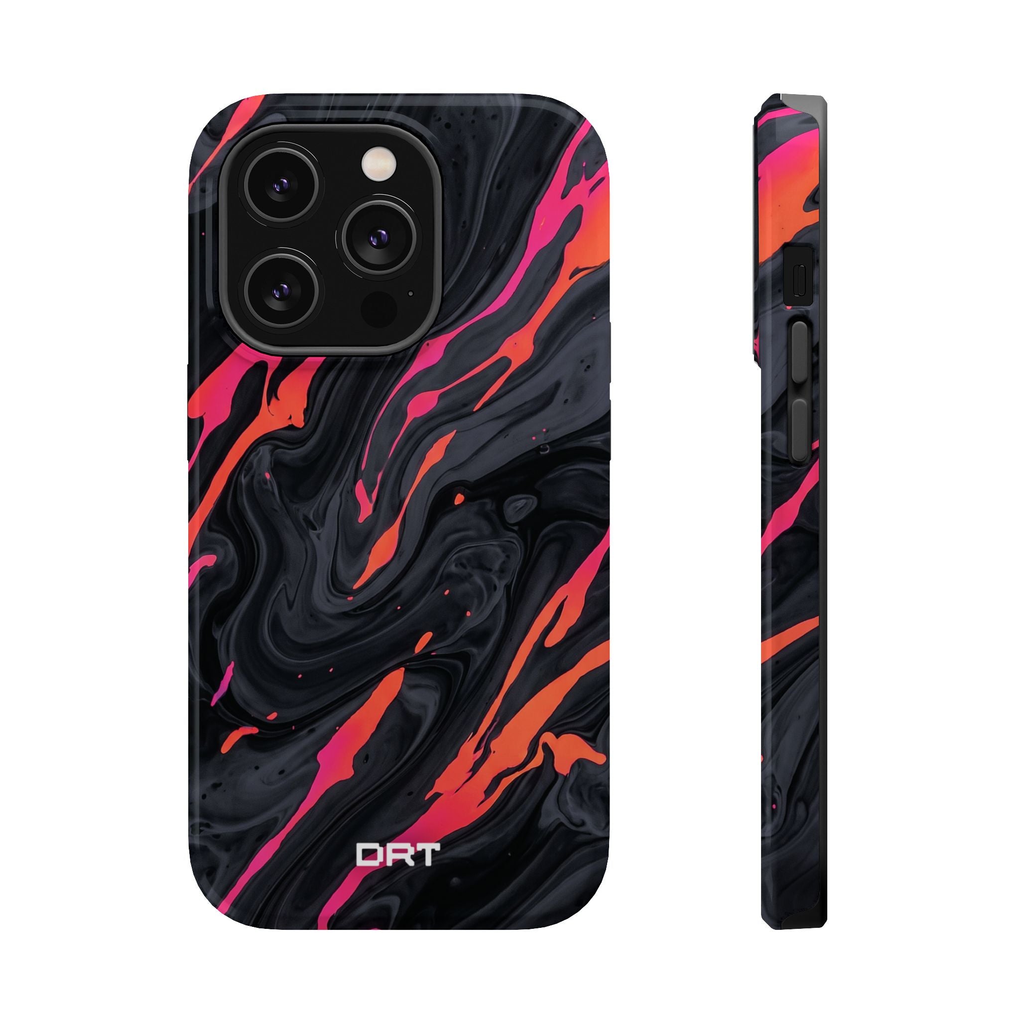 Marbled Neon Swirl Magnetic Impact Phone Case