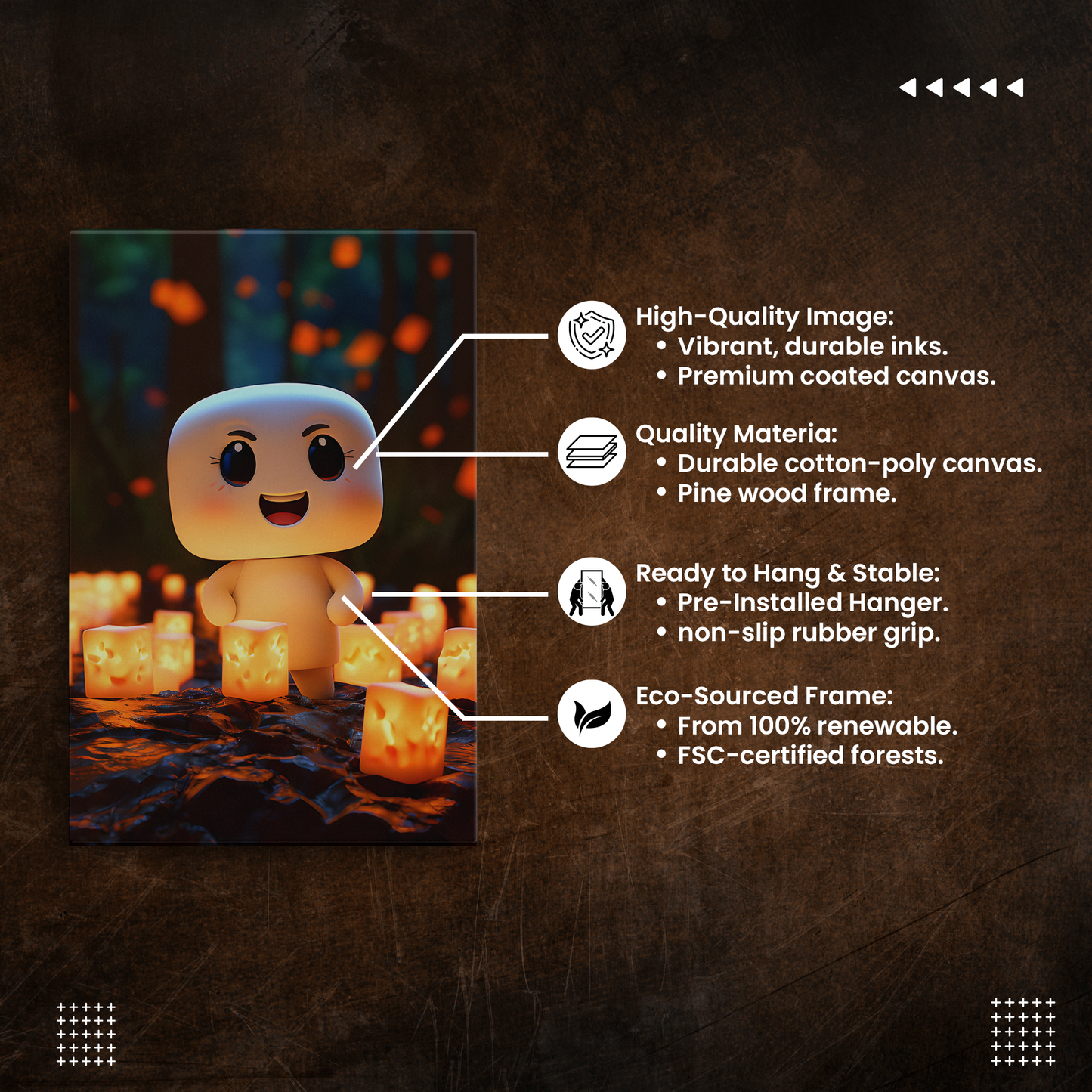 Sweet Marshmallow (Canvas)Sweet Marshmallow (Canvas  Matte finish, stretched, with a depth of 1.25 inches)
Struggling with low-quality canvases? Switch to RimaGallery! Our canvases are more tRimaGallery