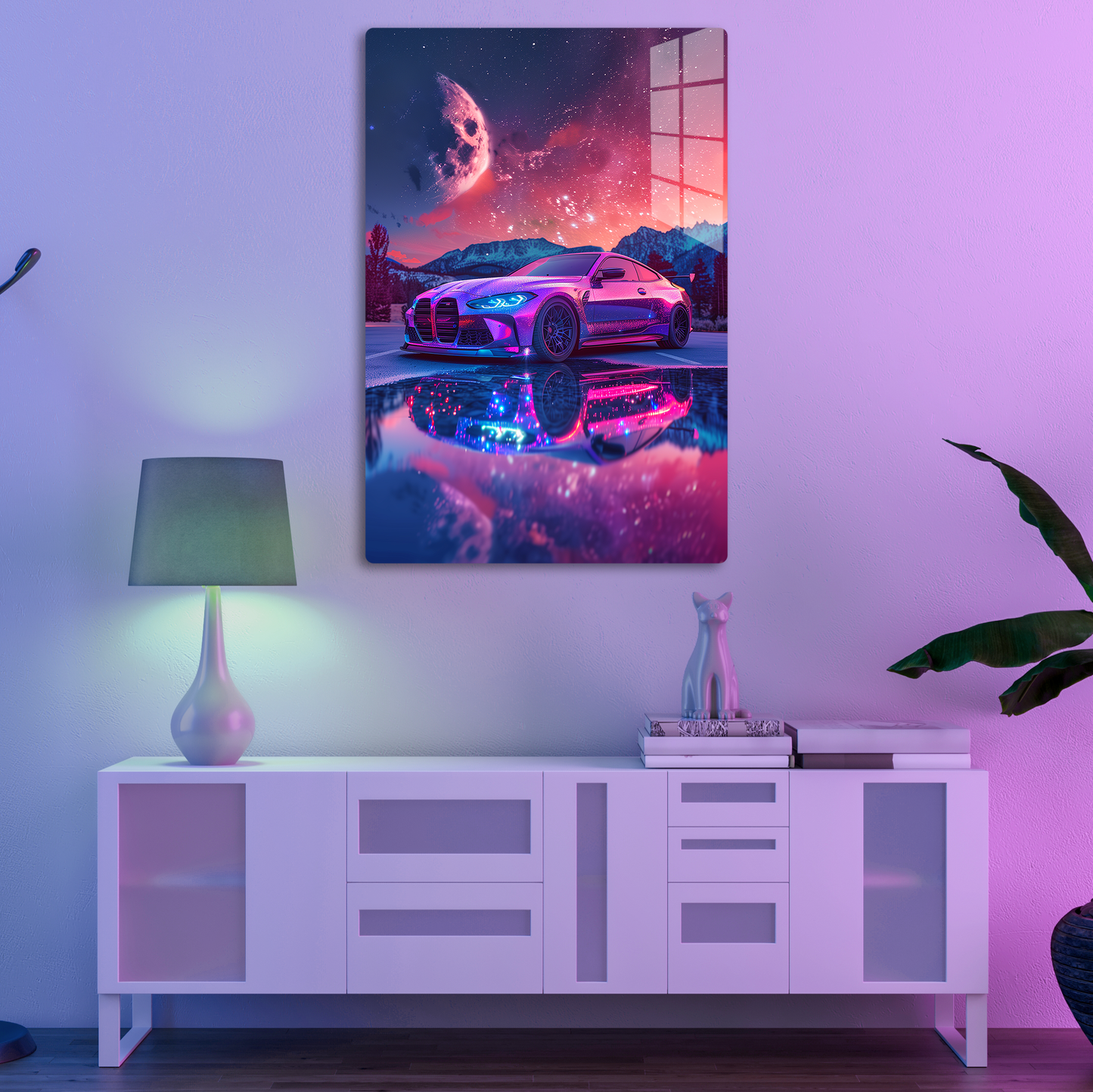Galactic Grace (Acrylic)Step into the universe with 'Galactic Grace' on canvas from RimaGallery. Experience the cosmos in your home with vibrant, ethically crafted art. Free shipping in theRimaGallery