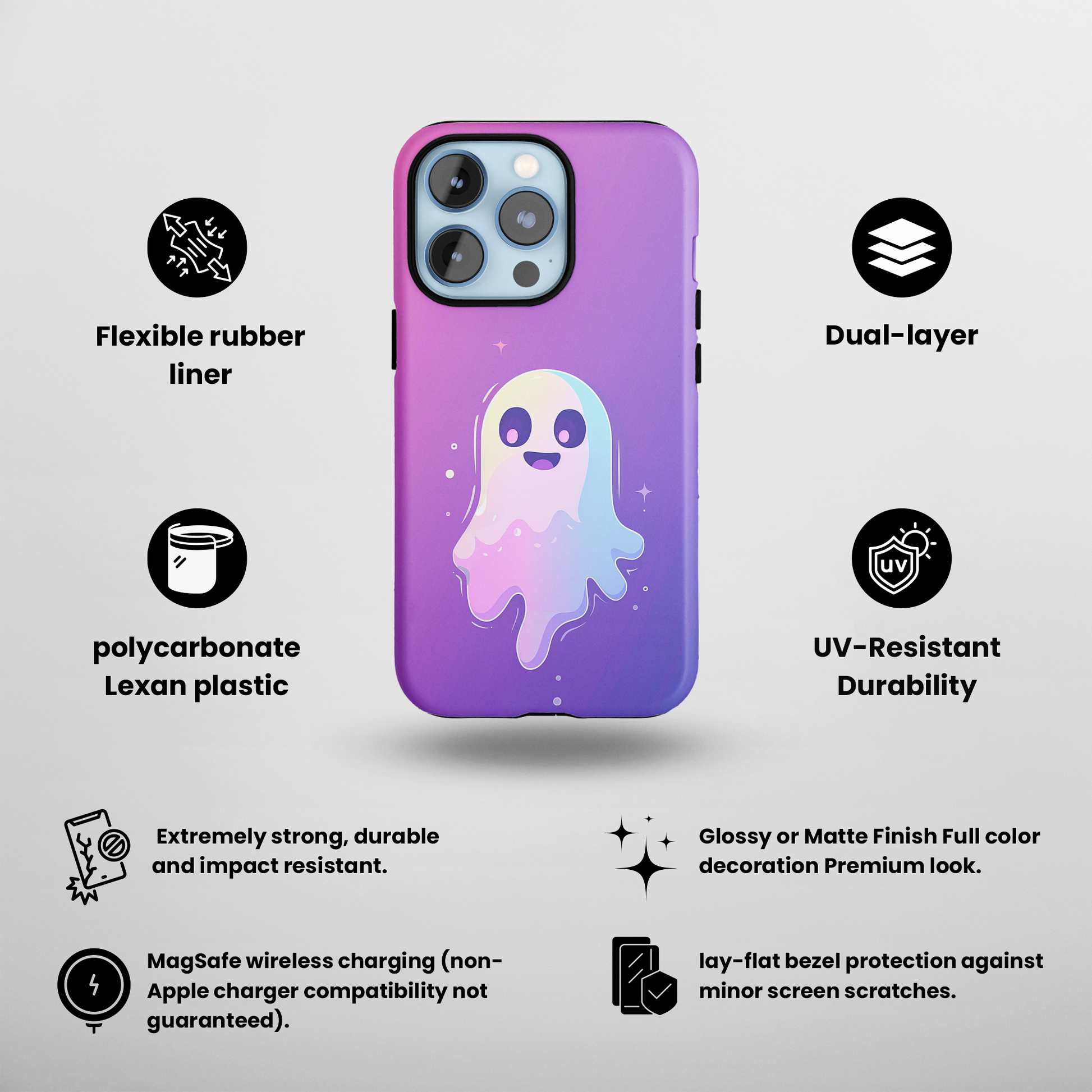 Boo Beauty (iPhone MagSafe Case)Upgrade your phone's safety and style with Rima Gallery's Boo Beauty MagSafe Case. Dual-layer protection meets stunning design. Shop now for seamless MagSafe compatiRimaGallery