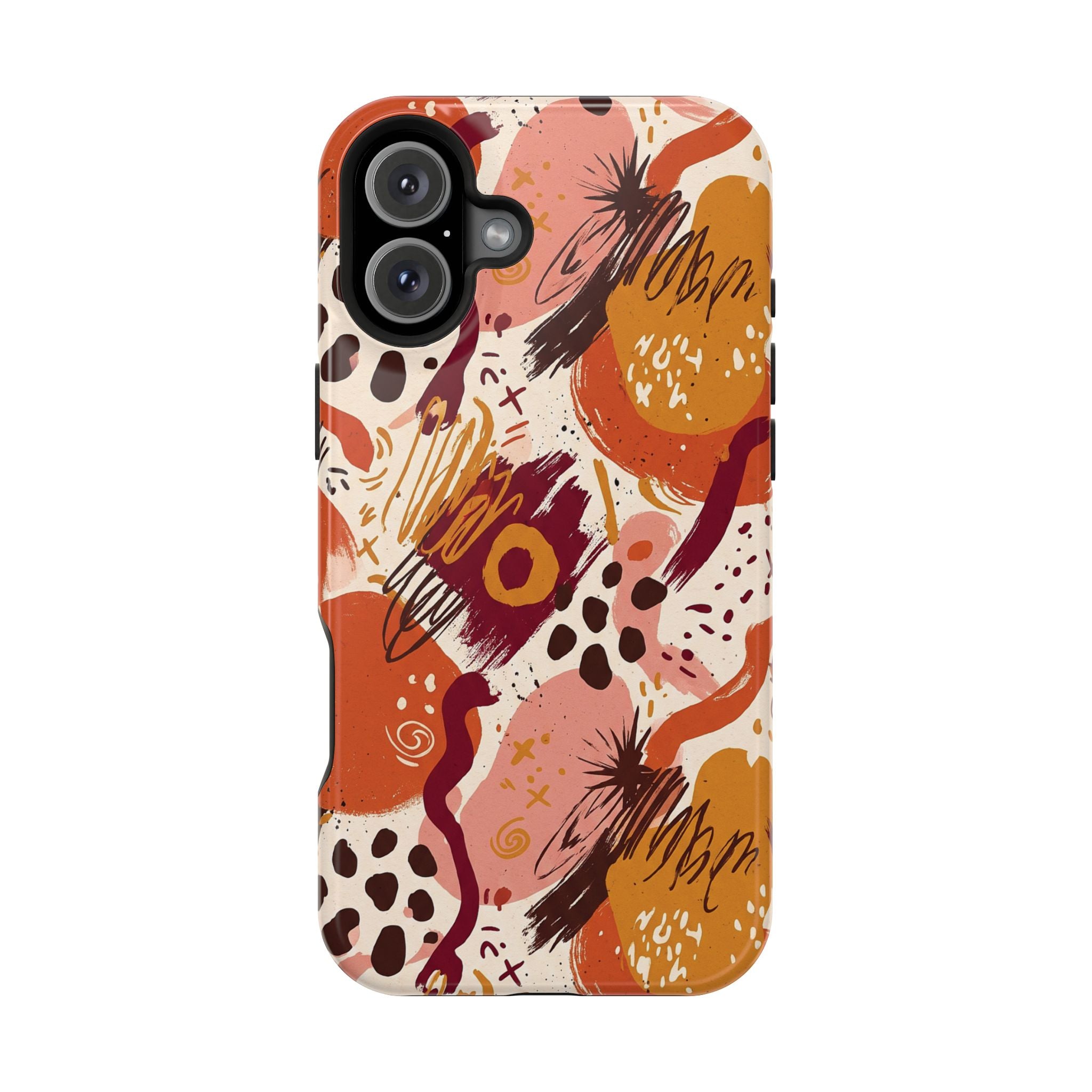 Abstract Autumn Doodle Magnetic Impact-Resistant Phone Case