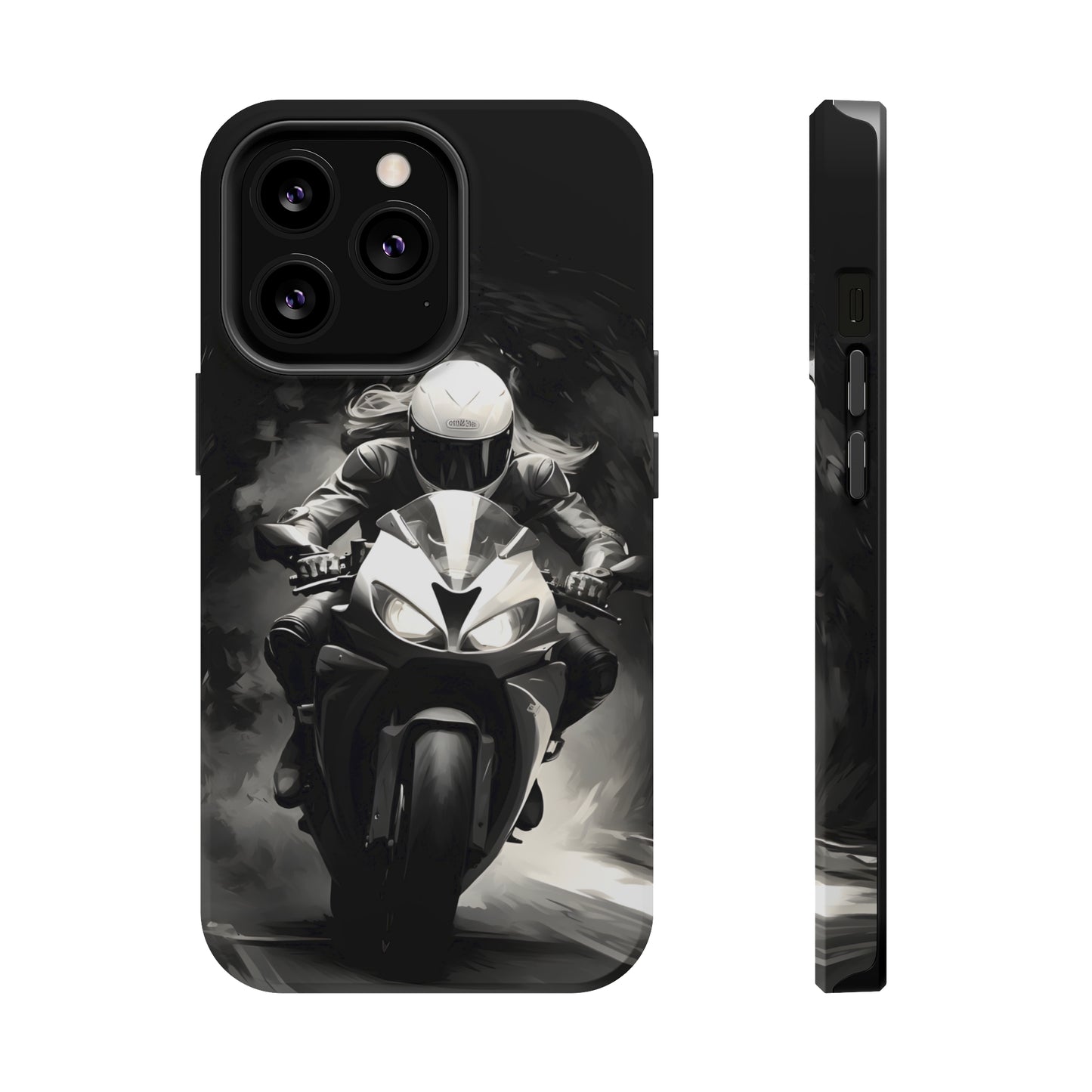 Female Night Biking (iPhone MagSafe Case)Female Night Biking MagSafe Durable Case: Style Meets Protection 📱✨
Upgrade your device with Rima Gallery's Female Night Biking MagSafe Durable Case. This case isn’RimaGallery