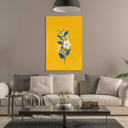 Indigo Bloom (Acrylic)Make a statement withIndigo Bloom acrylic prints. The 1⁄4" acrylic panel exudes the illusion of a smooth glass surface for vibrant artwork. Pre-installed hanging harRimaGallery