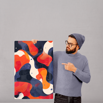 Colorflow Canvas (Acrylic)Step into the universe with abstract, flowing shapes in a bold color palette. Acrylic art from RimaGallery. Experience the cosmos in your home with vibrant, ethicallRimaGallery