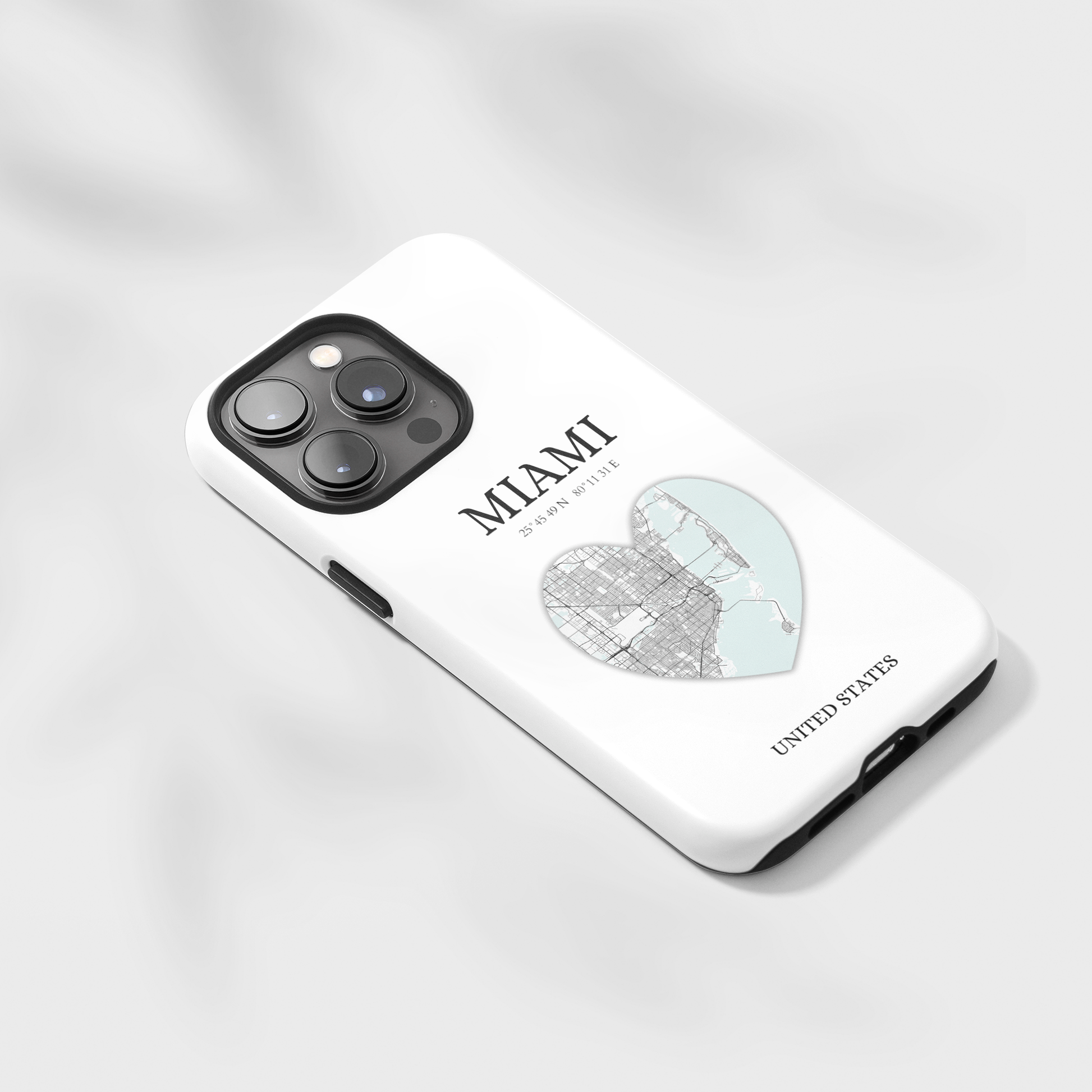 Miami Heartbeat - White (iPhone Case 11-15)Elevate your iPhone's style with Rima's Miami Heartbeat case. Sleek, durable protection for models 11-15. Free US shipping.RimaGallery