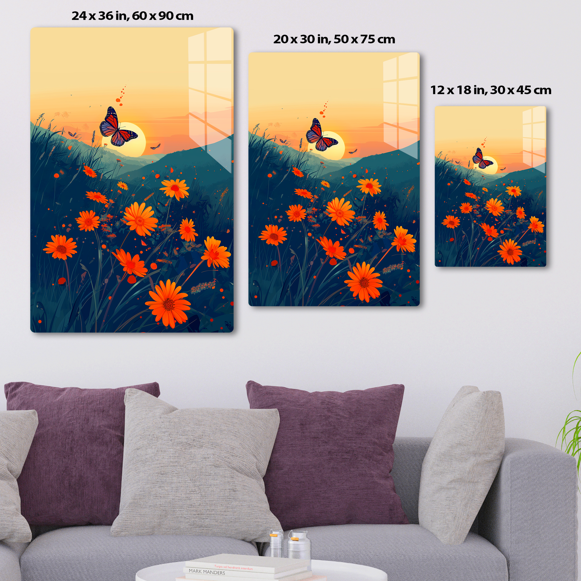 Flutter Bloom (Acrylic)Make a statement with Flutter Bloom acrylic prints. The 1⁄4" acrylic panel exudes the illusion of a smooth glass surface for vibrant artwork. Pre-installed hanging hRimaGallery