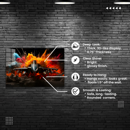 Shattered Canvas (Acrylic)Make a statement with Shattered Canvas acrylic prints. The 1⁄4" acrylic panel exudes the illusion of a smooth glass surface for vibrant artwork. Pre-installed hanginRimaGallery