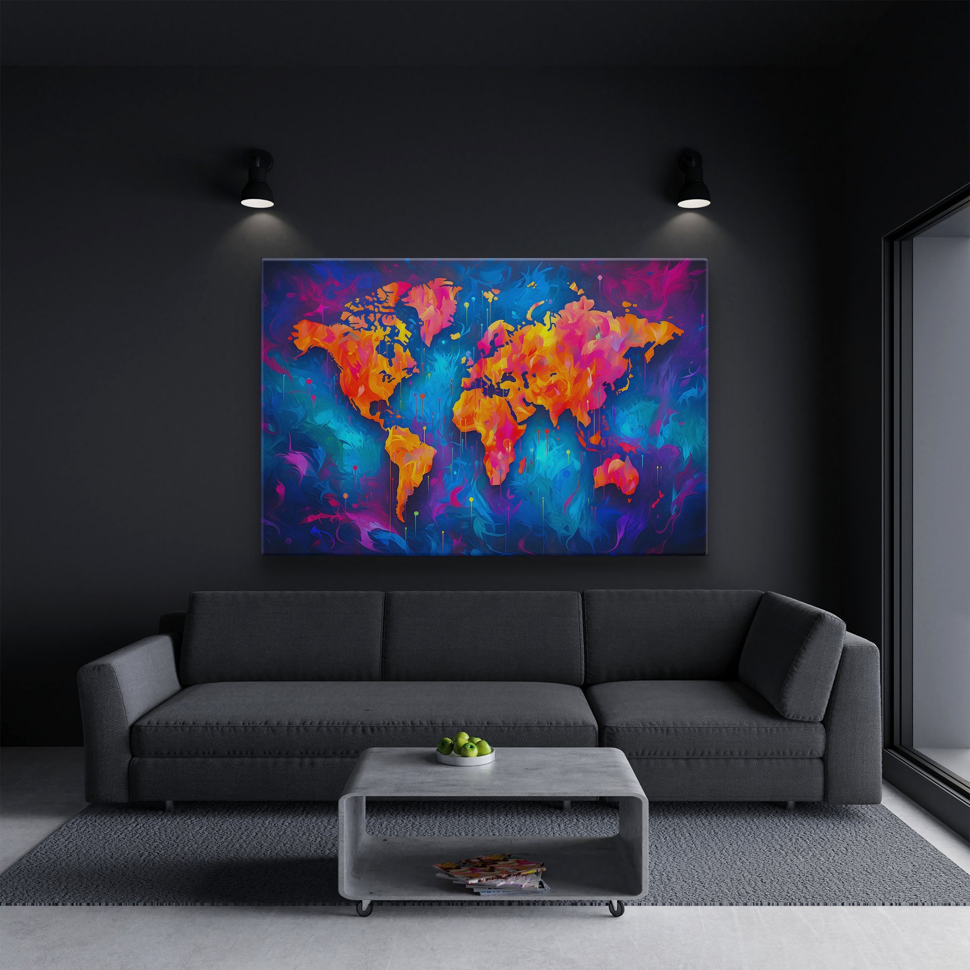 Colorful World Map (Canvas)Colorful World Map (Canvas  Matte finish, stretched, with a depth of 1.25 inches)
Struggling with low-quality canvases? Switch to RimaGallery! Our canvases are more RimaGallery