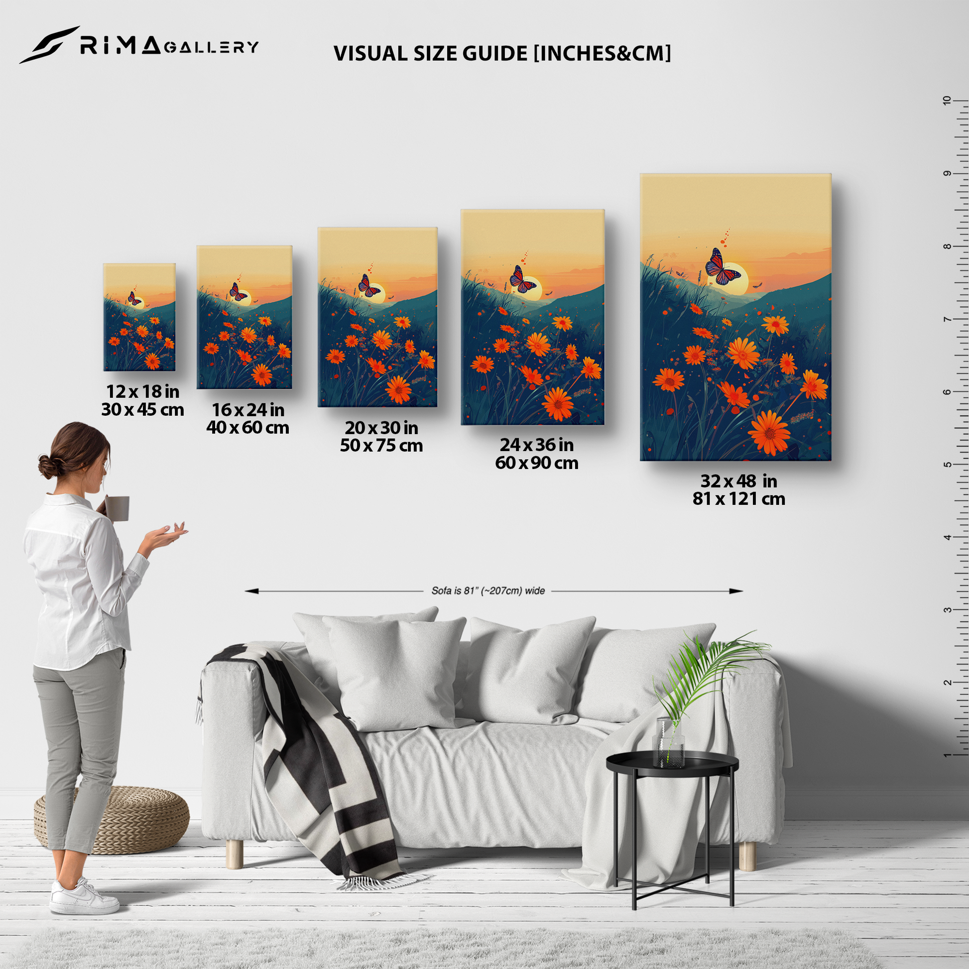 Flutter Bloom (Canvas)Flutter Bloom Experience the fusion of art and ethics with RimaGallery's eco-friendly canvases. Stunning visuals, diverse sizes, and sustainable materials. TransformRimaGallery