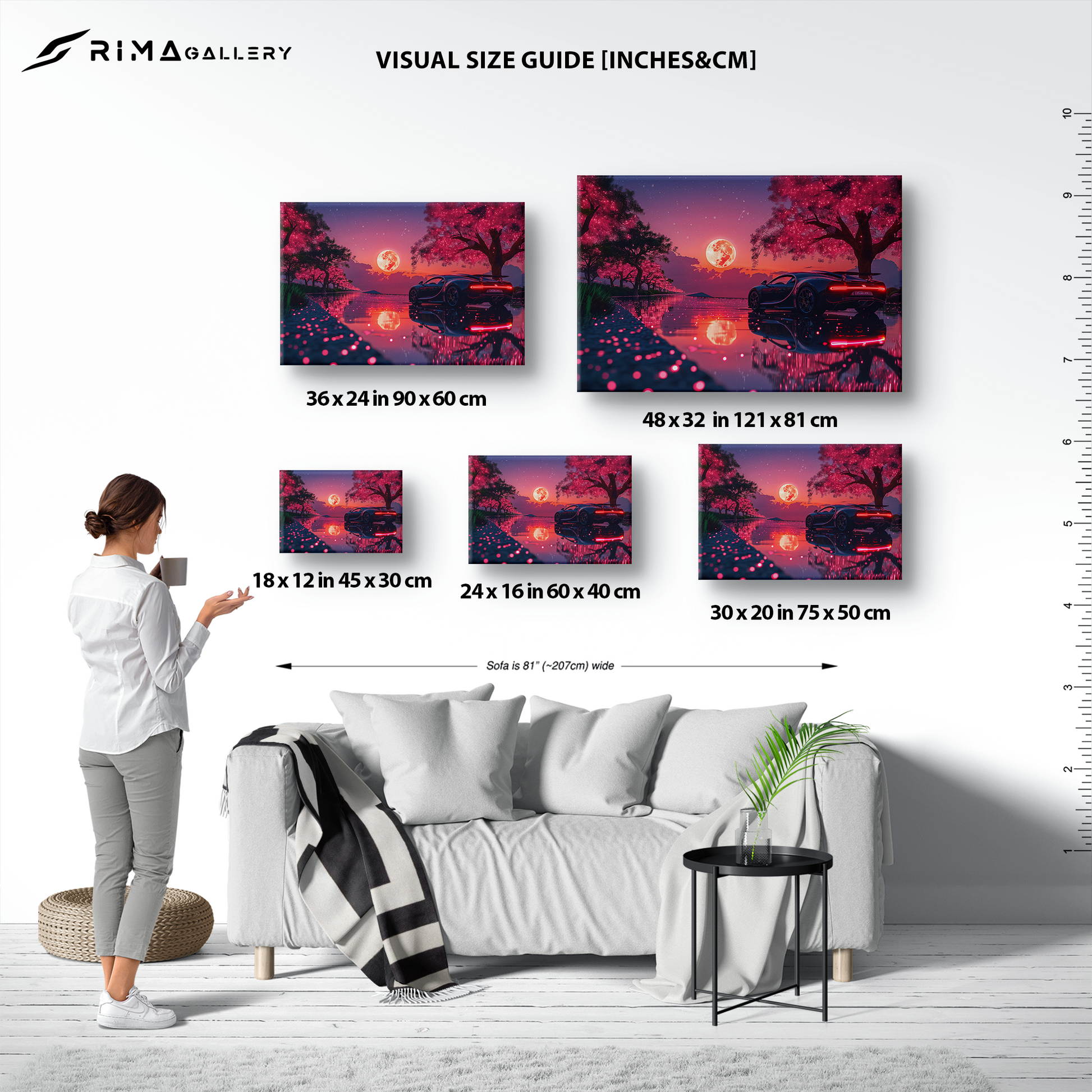 Twilight Velocity (Canvas)Twilight Velocity (Canvas  Matte finish, stretched, with a depth of 1.25 inches) Elevate your décor with RimaGallery’s responsibly made art canvases. Our eco-friendlRimaGallery