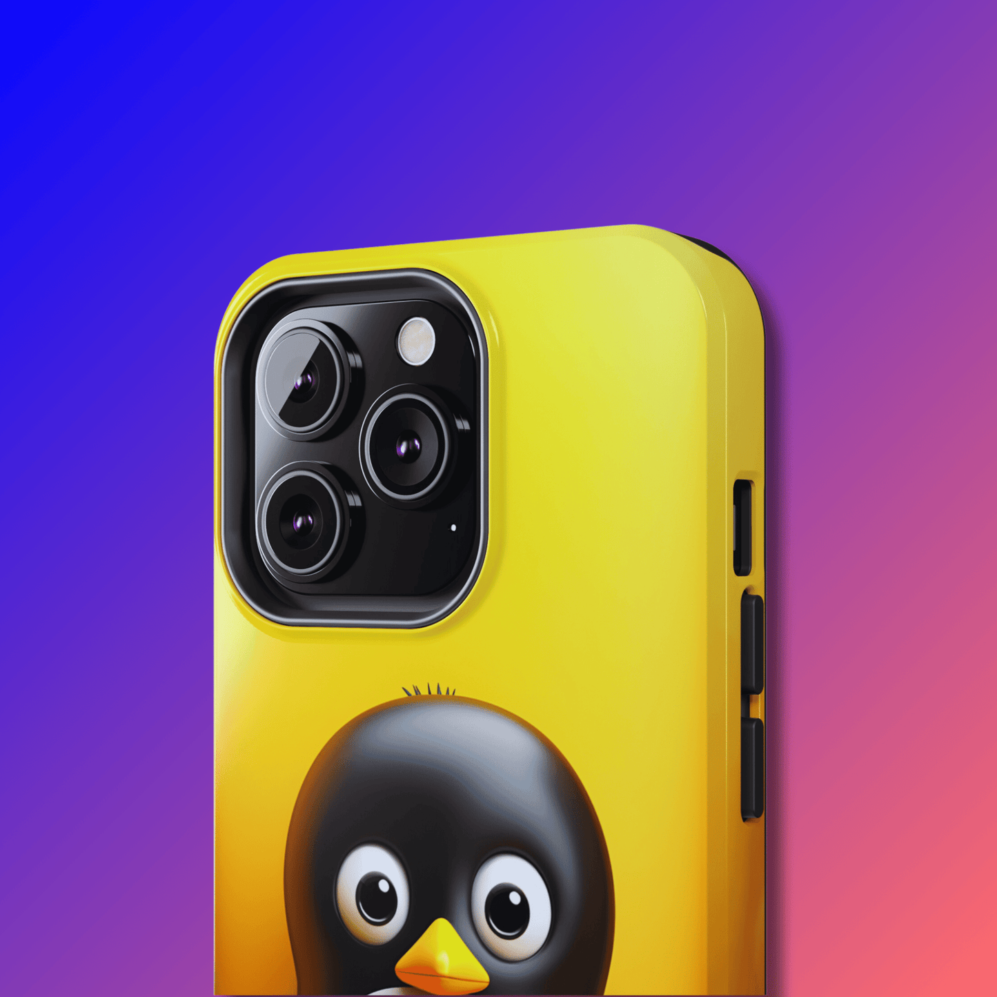 Cute penguin (iPhone Case 11-15)RIMA Tough Phone Case for iPhone 11, 12, 13, 14, &amp; 15 A cute cartoon penguin with Glossy Finish 📱✨
 
Ultimate Protection in Stylish Design 🌟:  
 
Welcome to RIRimaGallery