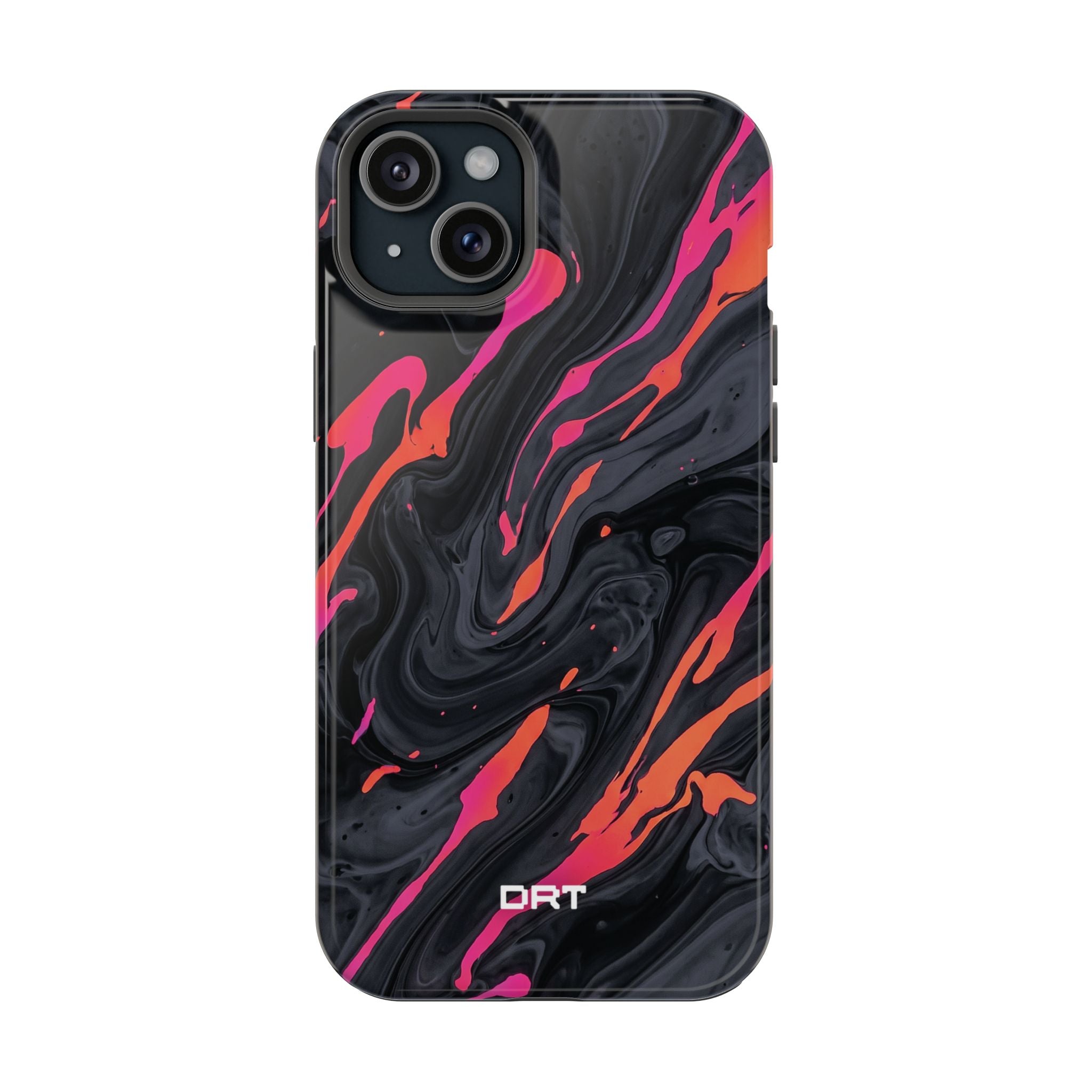 Marbled Neon Swirl Magnetic Impact Phone Case