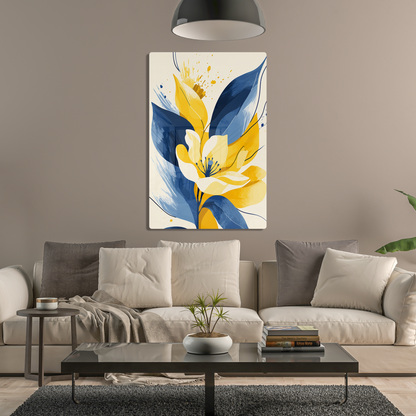 Indigo Spring (Acrylic)Make a statement with Indigo Spring acrylic prints. The 1⁄4" acrylic panel exudes the illusion of a smooth glass surface for vibrant artwork. Pre-installed hanging hRimaGallery