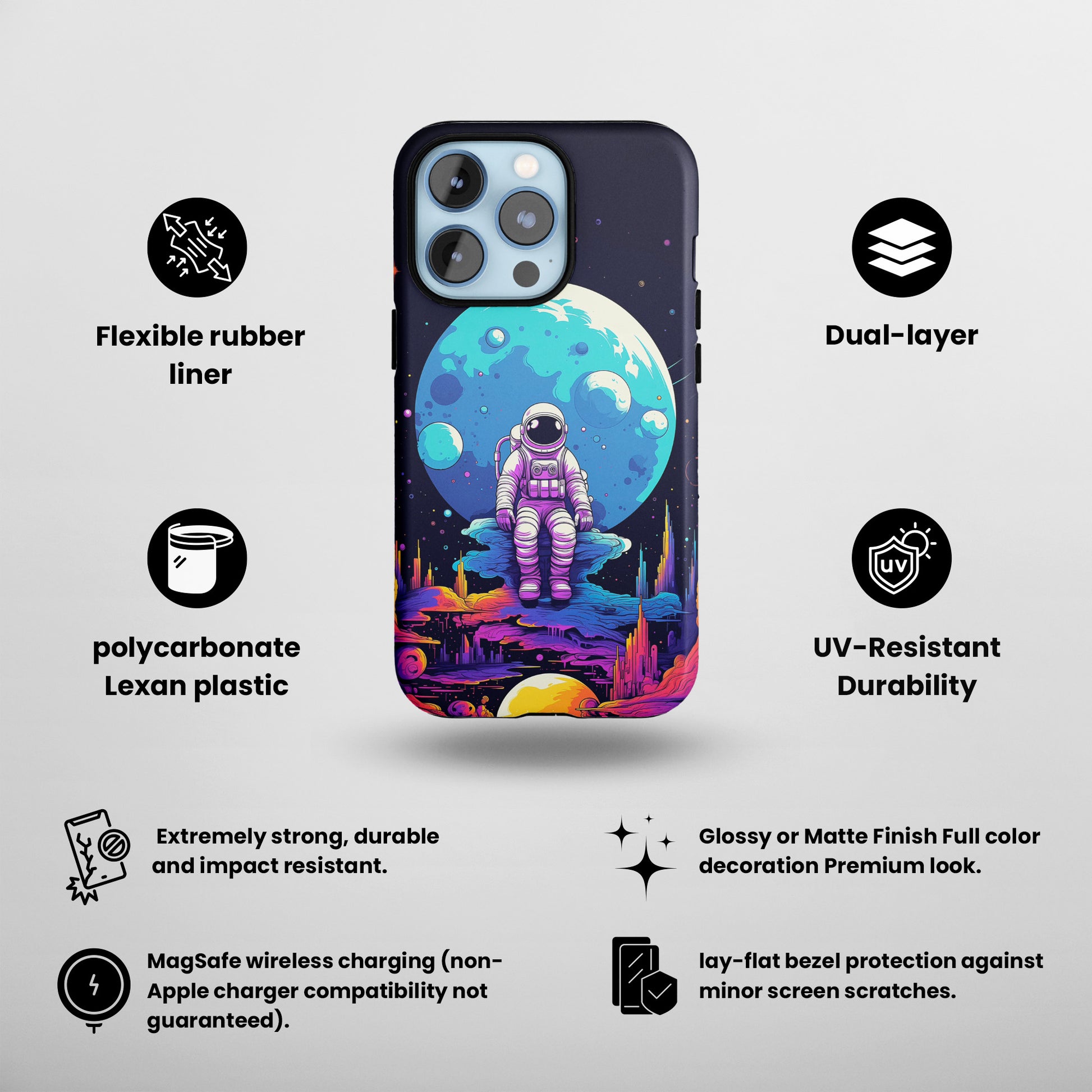 Orbiting Dreamer (iPhone MagSafe Case)Orbiting Dreamer MagSafe Durable Case: Style Meets Protection 📱✨
Upgrade your device with Rima Gallery's Orbiting Dreamer MagSafe Durable Case. This case isn’t justRimaGallery