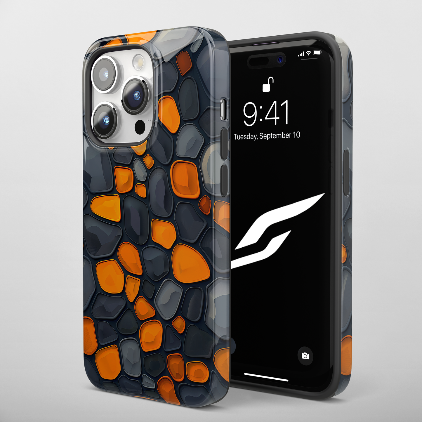 Amber Mosaic (iPhone Case 11-15)Enhance your iPhone 11-15 with RIMA's Tough Case: Sleek design, double-layer protection, and wireless charging friendly. Perfect for the urban lifestyle.RimaGallery