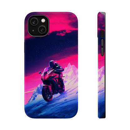 Twilight Rider (iPhone MagSafe Case)Twilight Rider MagSafe Durable Case: Style Meets Protection 📱✨
Upgrade your device with Rima Gallery's Twilight Rider MagSafe Durable Case. This case isn’t just aboRimaGallery