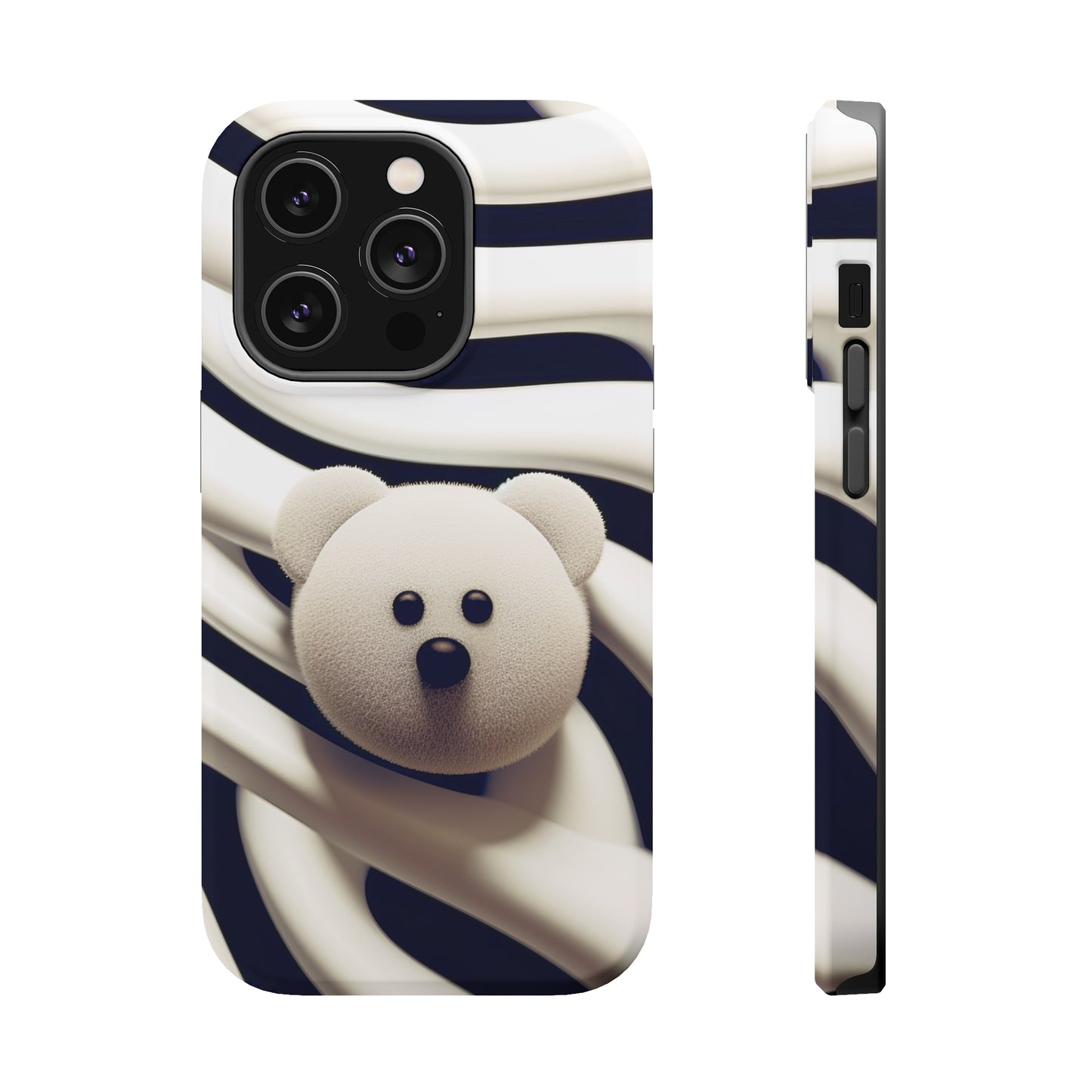 Zebra Print Teddy Bear (iPhone MagSafe Case)Zebra Print Teddy Bear MagSafe Durable Case: Style Meets Protection 📱✨
Upgrade your device with Rima Gallery's Zebra Print Teddy Bear MagSafe Durable Case. This casRimaGallery
