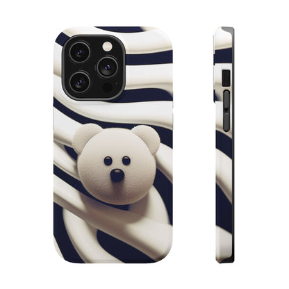 Zebra Print Teddy Bear (iPhone MagSafe Case)Zebra Print Teddy Bear MagSafe Durable Case: Style Meets Protection 📱✨
Upgrade your device with Rima Gallery's Zebra Print Teddy Bear MagSafe Durable Case. This casRimaGallery
