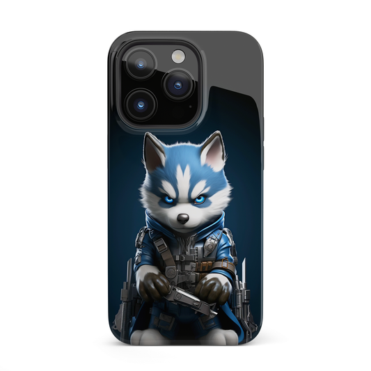 Canine Commando (iPhone Case 11-15)Upgrade Your iPhone with RIMA's Tough Case: Combining sleek style and unmatched protection for iPhone 11-15 models. Durable, fashionable, and eco-friendly. Shop now RimaGallery