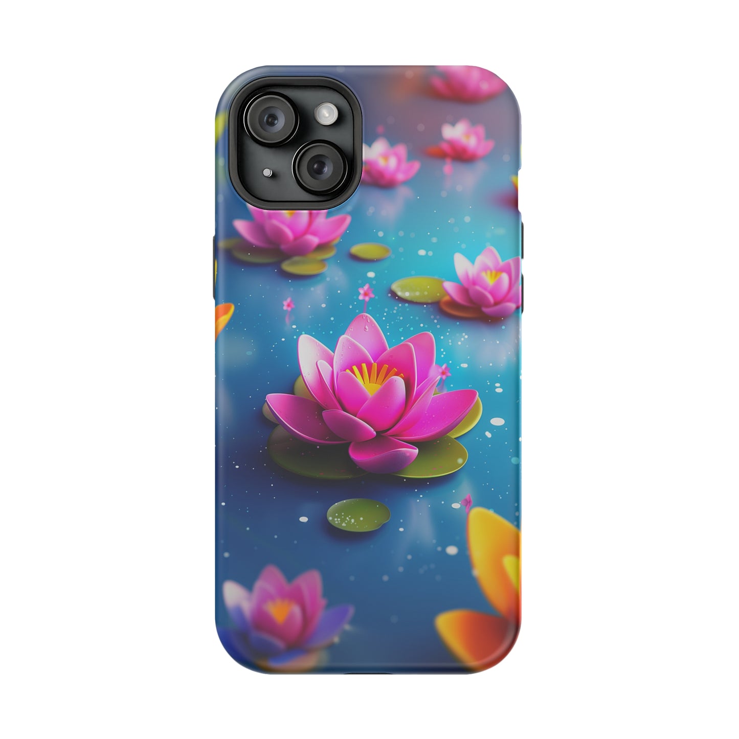Lotus Lagoon (iPhone MagSafe Case)Discover elegance with our iPhone 13-15 MagSafe Case: Lightweight, USA-made, and compatible with all MagSafe accessories. Style meets protection. Rima Gallery presenRimaGallery