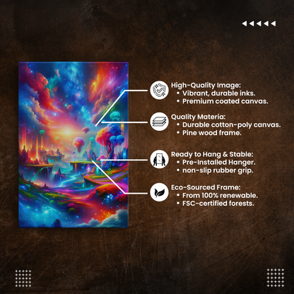 Vivid Dreamscape Fusion (Canvas)Engaging Introductory Paragraph:
Struggling with low-quality canvases? Switch to RimaGallery! Our canvases are more than just a purchase; they're a statement of qualRimaGallery