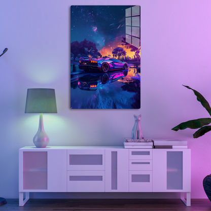 Stellar Sprinter (Acrylic)Step into the universe with 'Stellar Sprinter' on Acrylic from RimaGallery. Experience the cosmos in your home with vibrant, ethically crafted art. Free shipping in RimaGallery